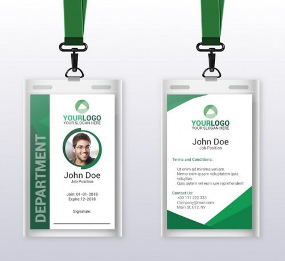 Industrial Corporate ID Card Design Service