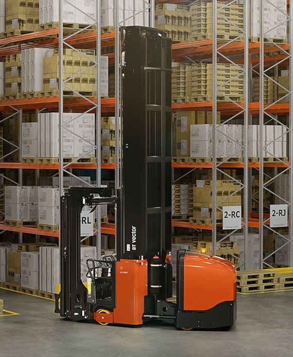Very Narrow Aisle Truck -VNA Man Up Reach Truck, For Warehouse, Model Name/Number: BT Toyota