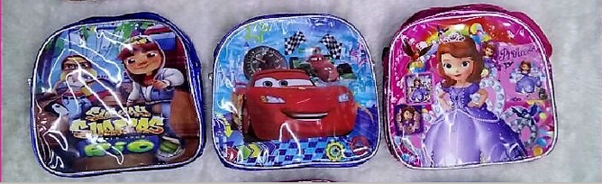 Super Cool Metallic Look Cartoon Design Sling Bags For Kids