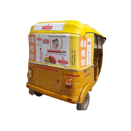 Rexine Auto Top Advertising Service, Size: 20 X 30 Inch