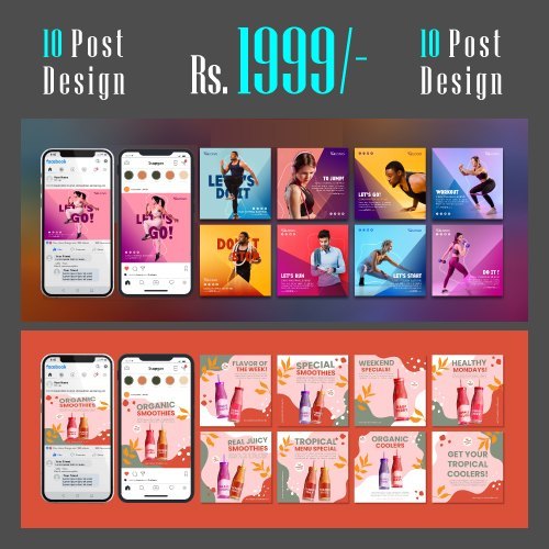 Social Media Post Designing Service