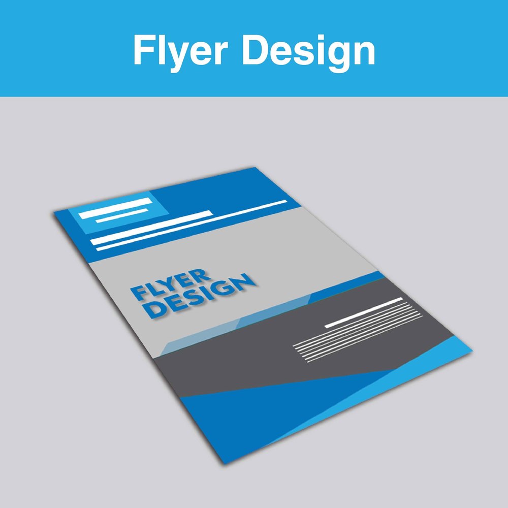English 2D, 3D Flyer Graphic Design
