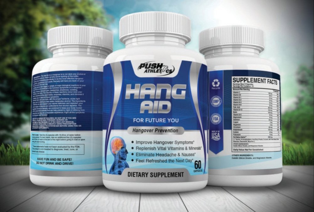 2D Dietary Supplement Bottle Label Designing Service