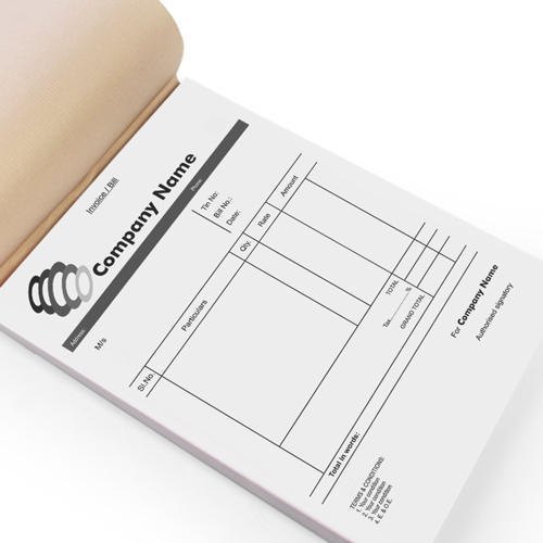 Bill Book Designing Service, in Pan India, Graphic Size: Custom