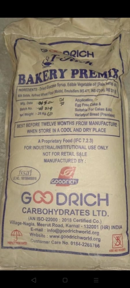 Good Rich Bakery Milk Mix, Packaging Type: Bag, Packaging Size: 25