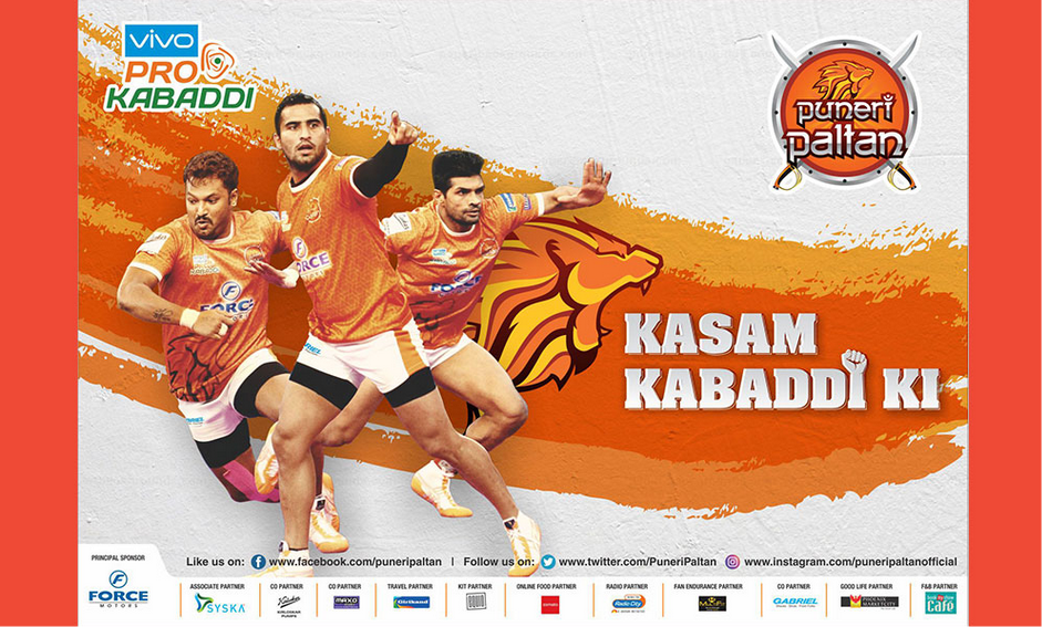 Pro - Kabaddi (Puneri Paltan) Portfolio Design