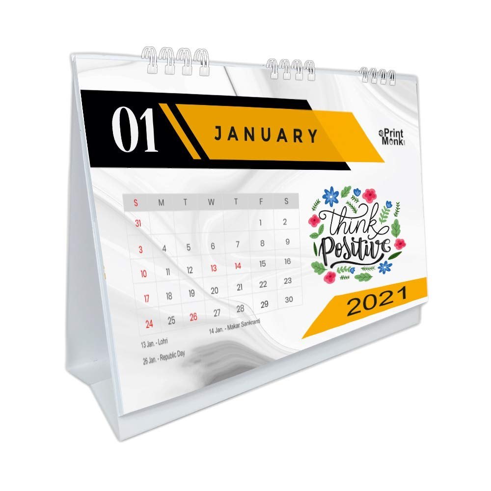 2021 English Table Calendars Printing Services, For Home