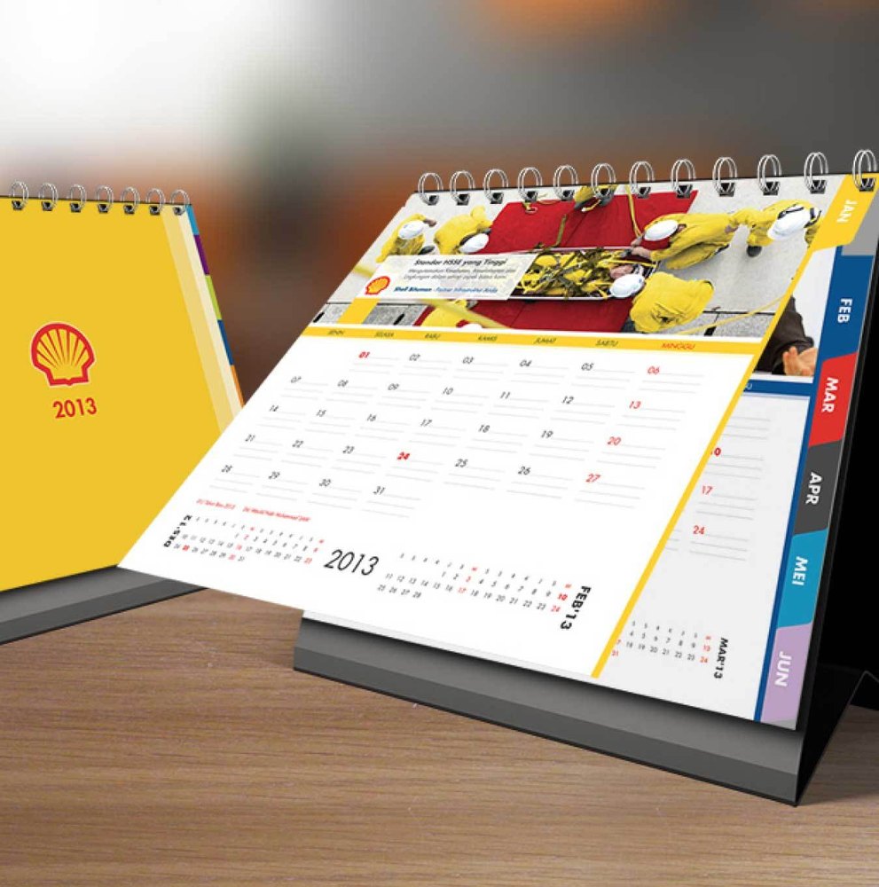 Multicolor Corporate Calendar Design