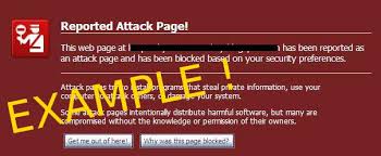 Reported Attack Page