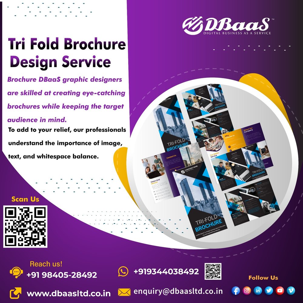Tri Fold Brochure Design Service