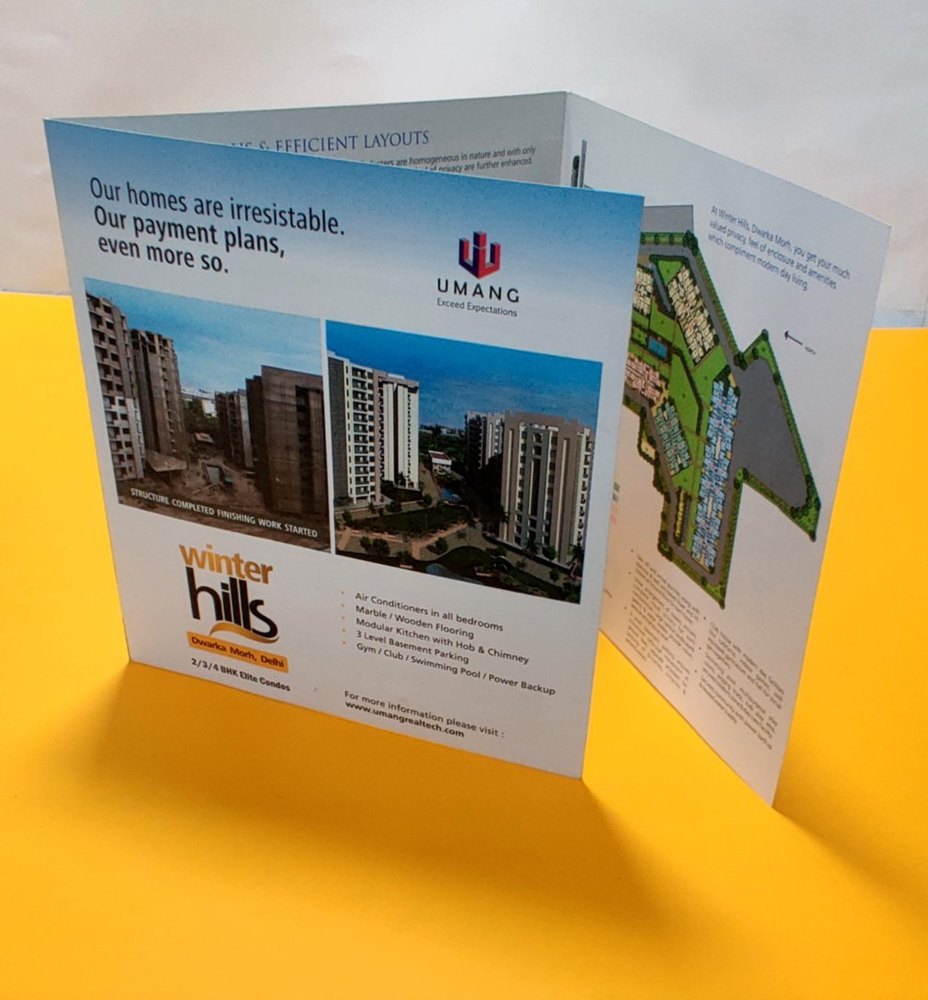 3 Days Paper Double Fold Brochures
