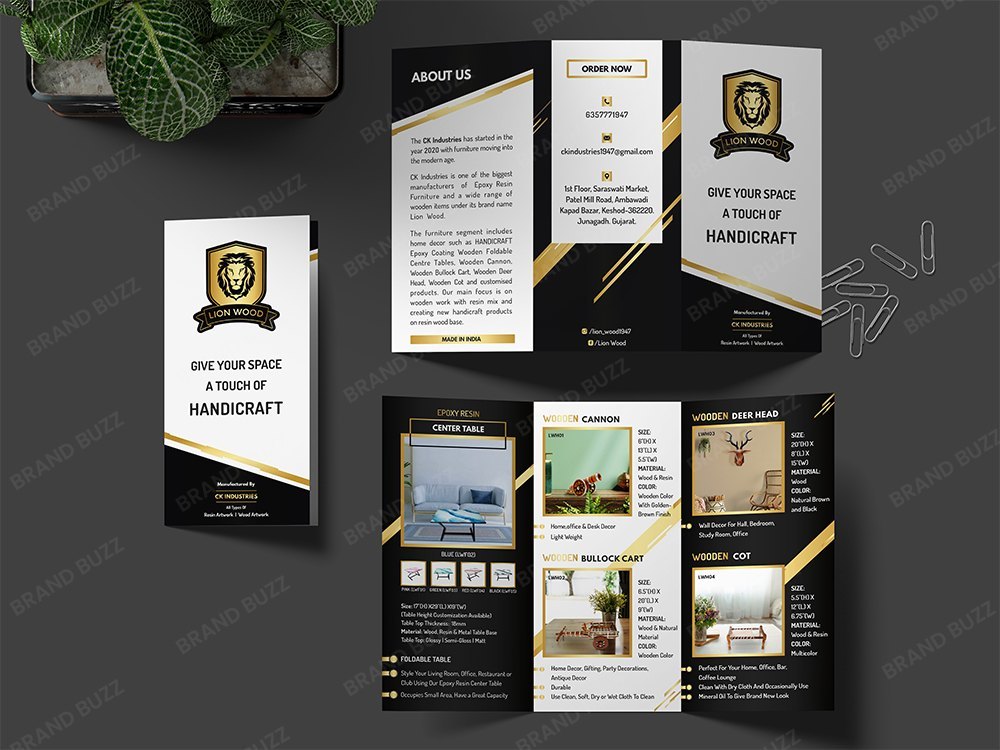 Paper Tri Fold Brochure Design Services