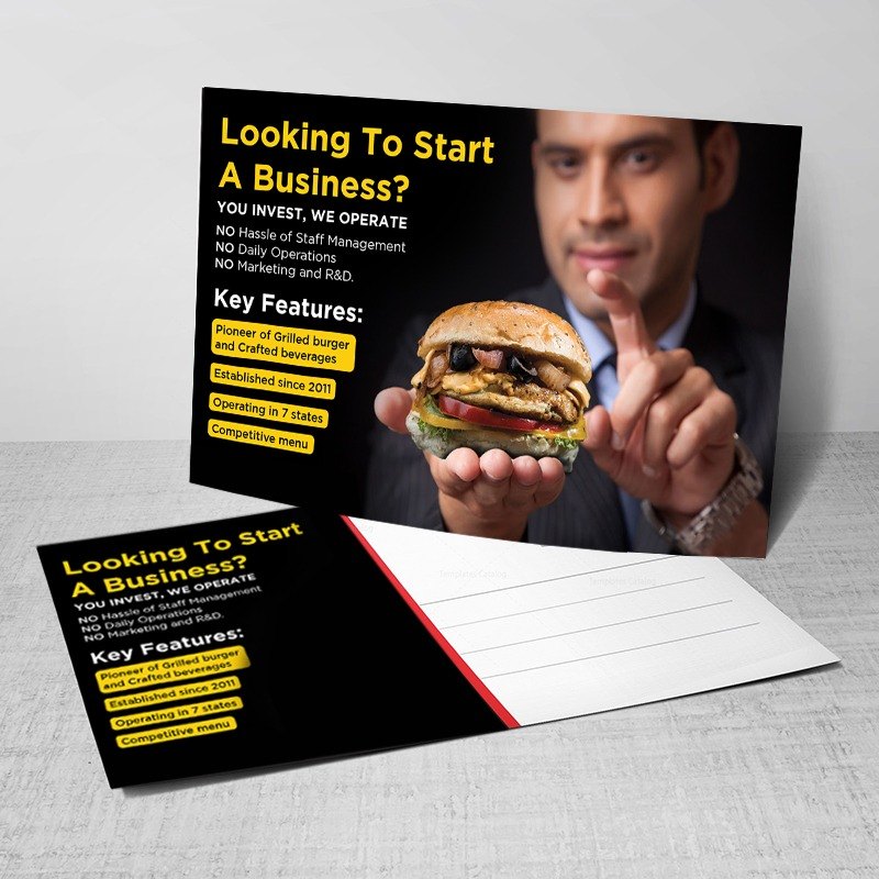 2 Days Paper Postcard Design Services