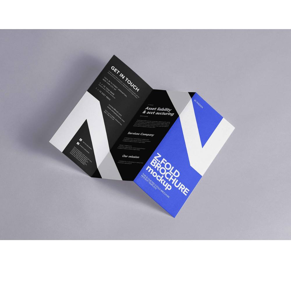 4-6 Days Paper Zfold Brochure Designs Service