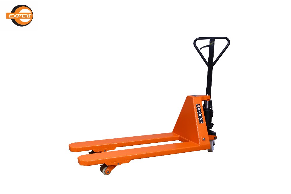 Manual Hand Operated Mild Steel Low Profile Pallet Truck, Model Name/Number: Nandi 3