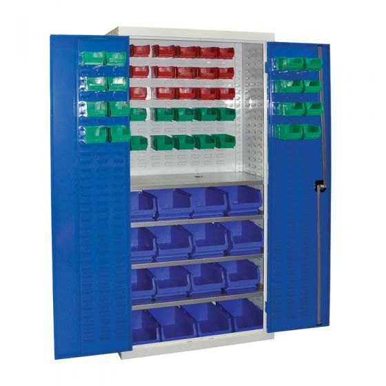 M.s Industrial Cupboard With 57 Bins
