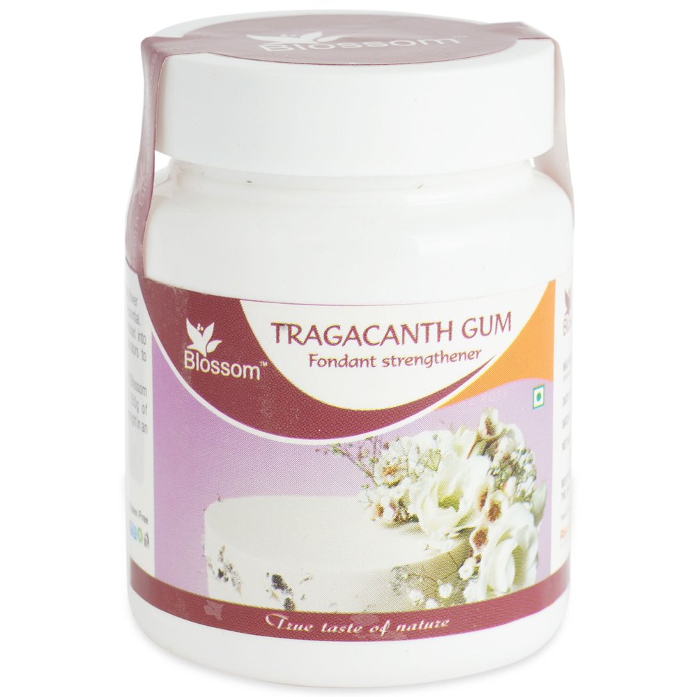 White Sweet Blossom Tragacanth Gum Fondant Strengthener, Powder, Packaging Size: 75 Gm