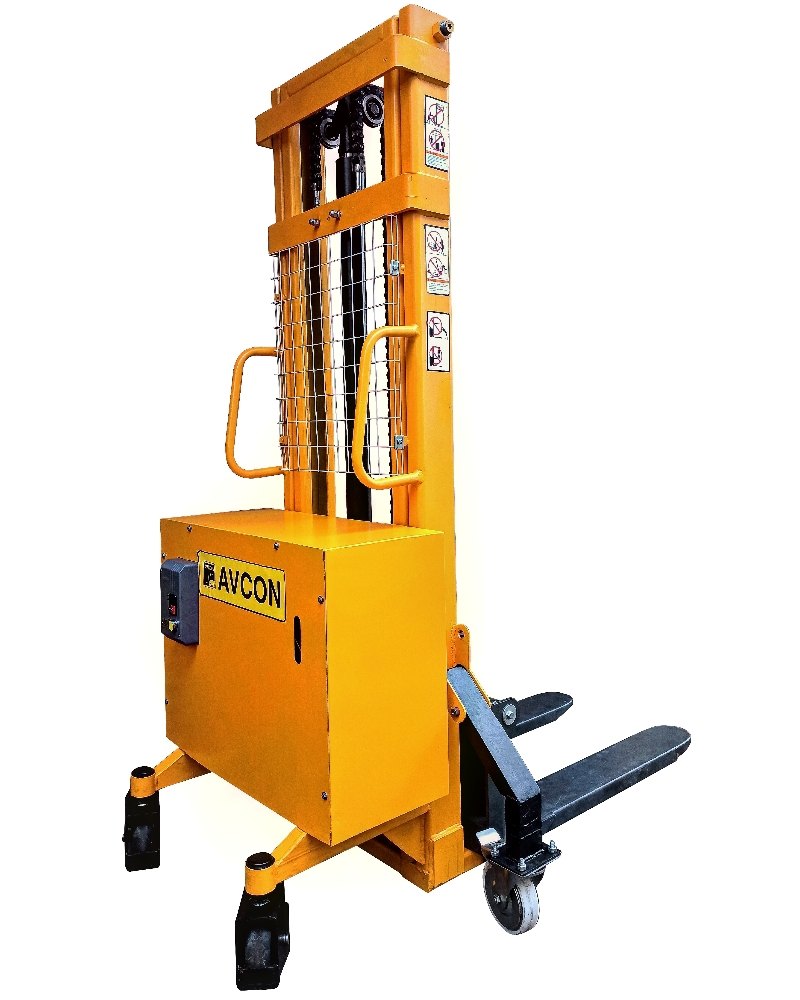 Avcon AC Semi Electric Stacker manufacturer, For Loading Pallets, 740mm
