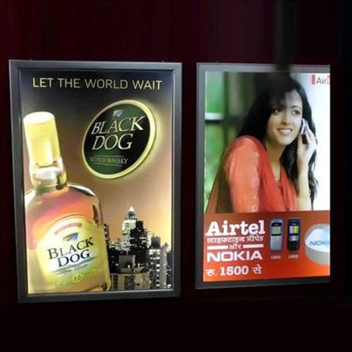 Aluminium Rectangle Clip On LED Frame Service, For Promotion