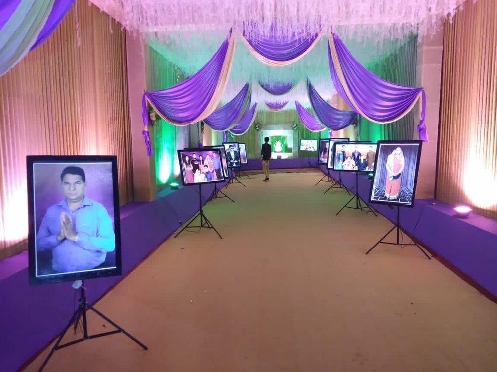 Aluminum LED Photo Frame Rental Service, For Decoration