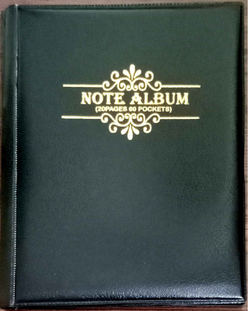 Paper Money Accessories Black Currency Album Book