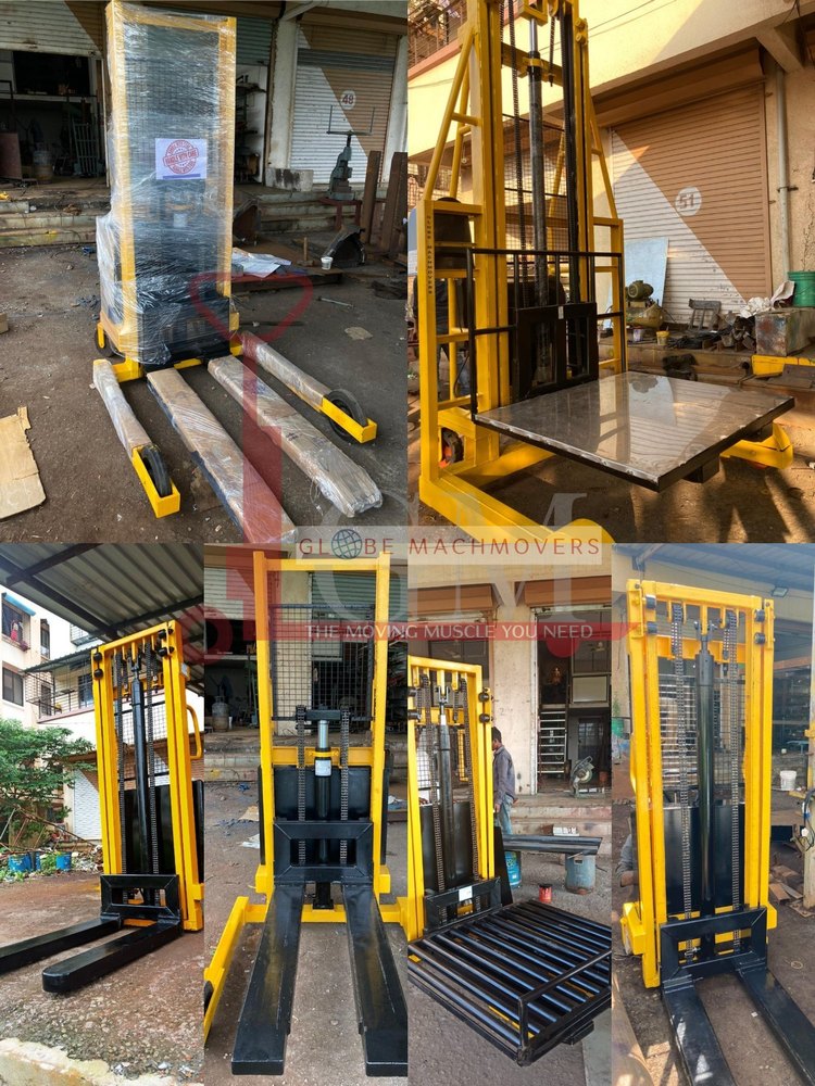 Mild Steel Roller Platform Stacker, For Industrial