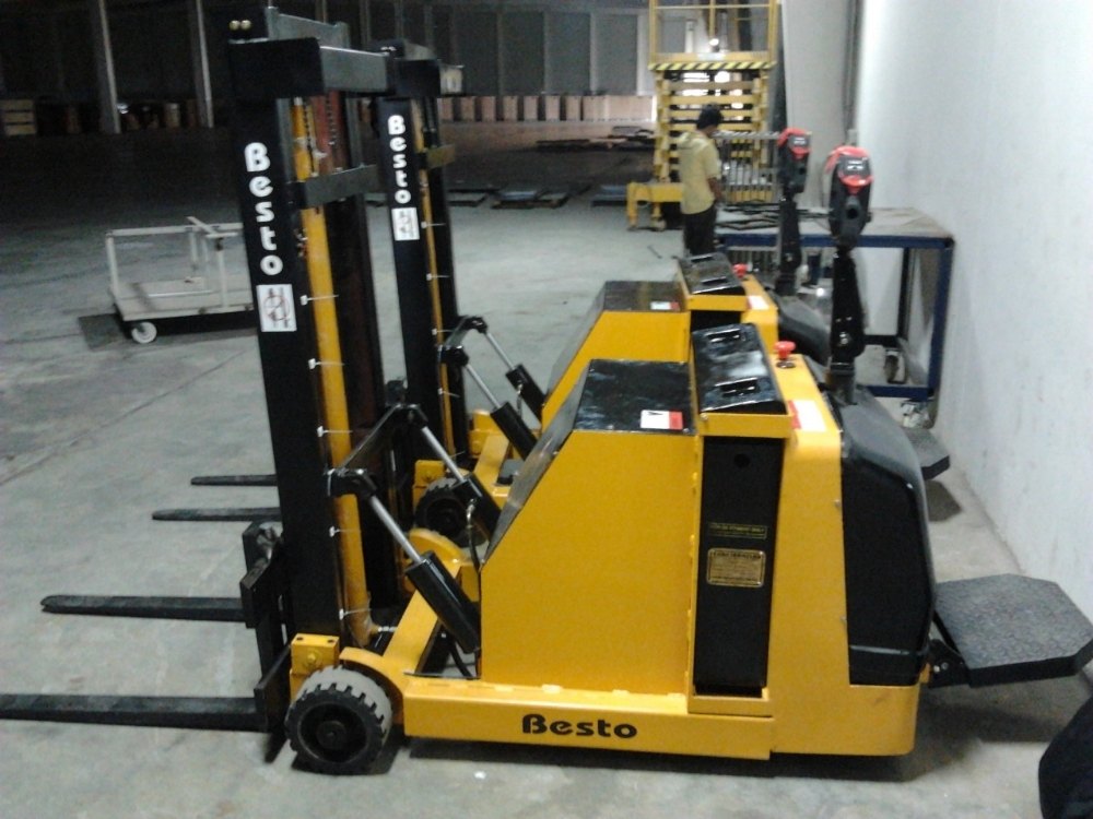 BESTO Battery Operated Counter Balance Stacker For Material Handling