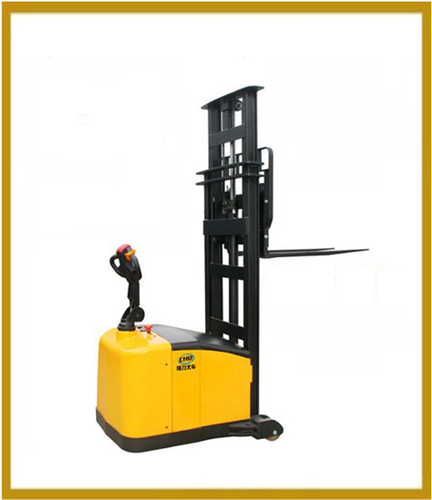 solution packaging Mild Steel Counter Balanced Electric Powered Stacker Walkies, For Material Handling
