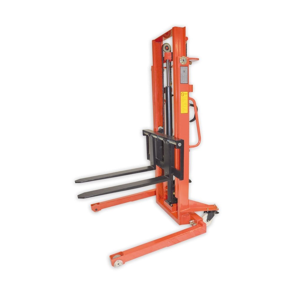 SAN AIR Mild Steel STRADDLE BASE STACKER, For Material Handling