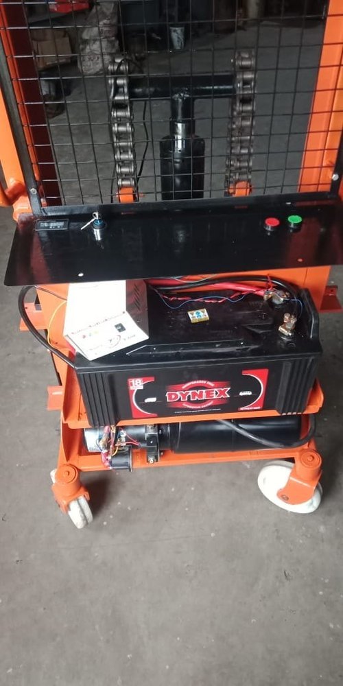 Mild Steel Battery Powered Paper Roll Stacker, For Industrial