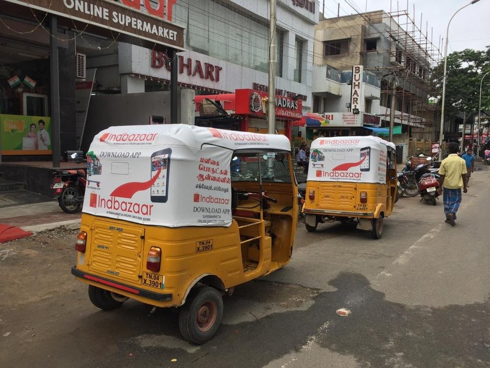 Design - Print - Fabrication Auto Rickshaw Advertising Service, Mode Of Advertising: Outdoor, Size: 40 Sqft