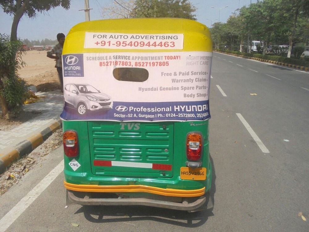 Auto Branding Delhi, Mode Of Advertising: Offline
