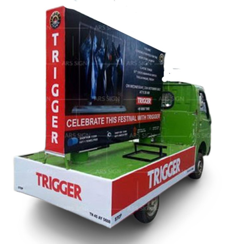 On actual Iron Mobile Van LED Display Advertising Service, For Advertisement, T-shep Ven Camping