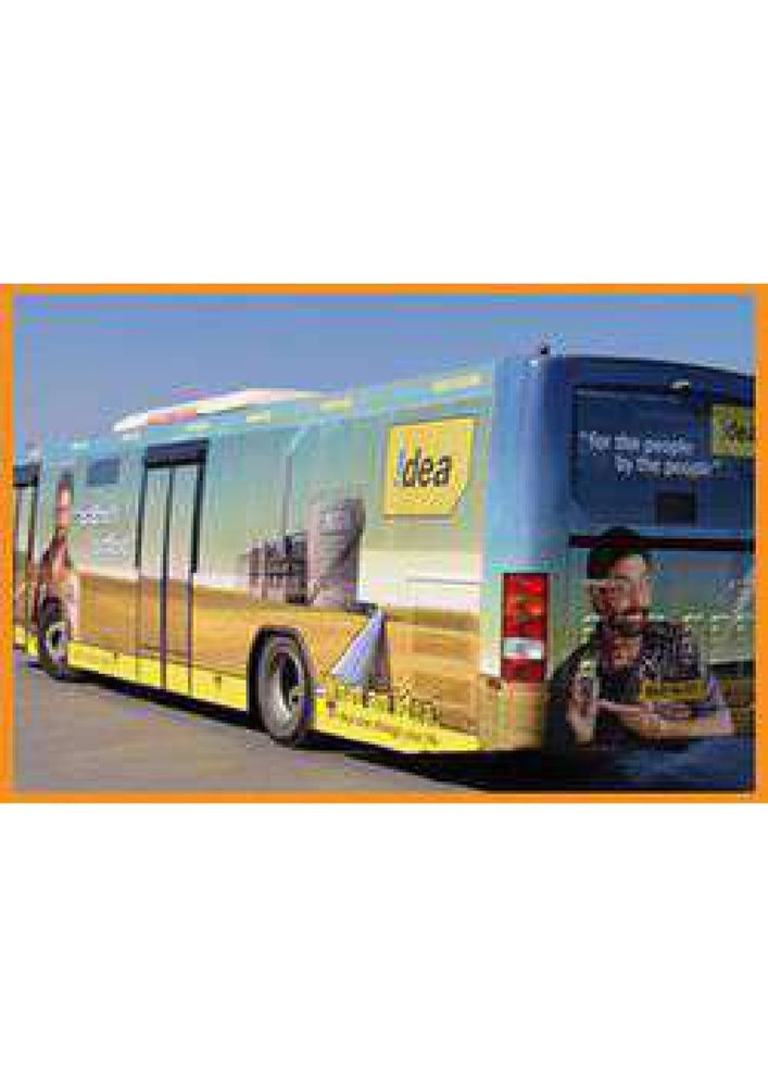One Month 2 Sides Bus Advertising Services, For Advertisement, Mode Of Advertisement: Offline