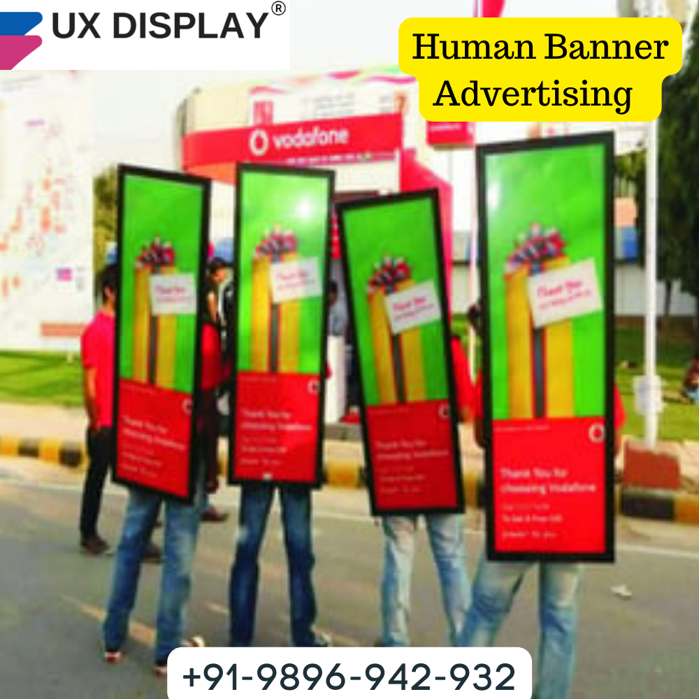 Online Pvc Human Banners Advertising Service, in Pan India