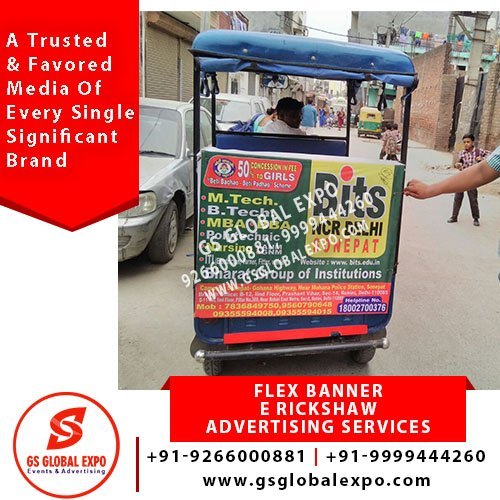 Flex Banner E Rickshaw Advertising Services