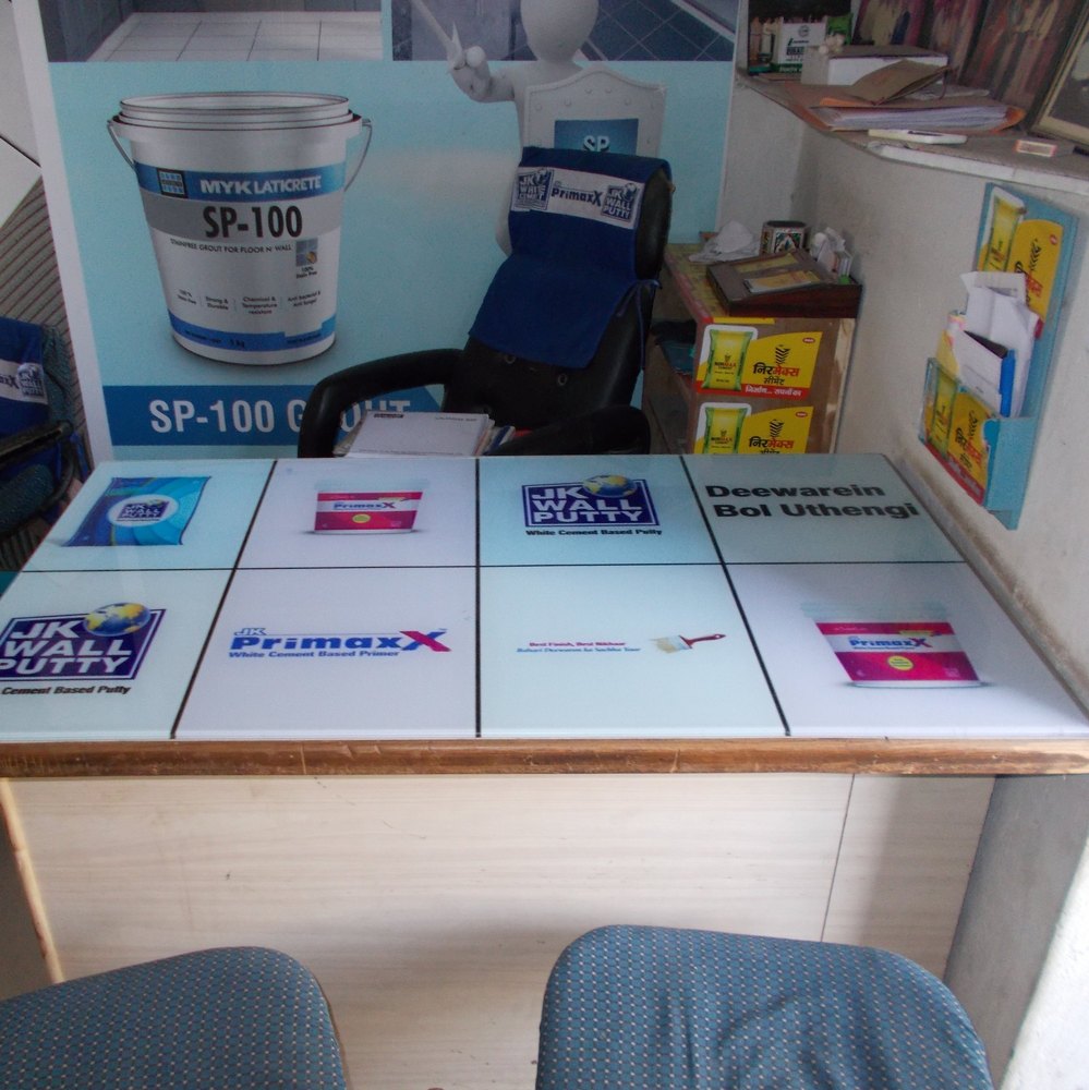 Glass And Vinyl Inshop Branding Table Top Advertising Service, In Rajasthan And Gujarat