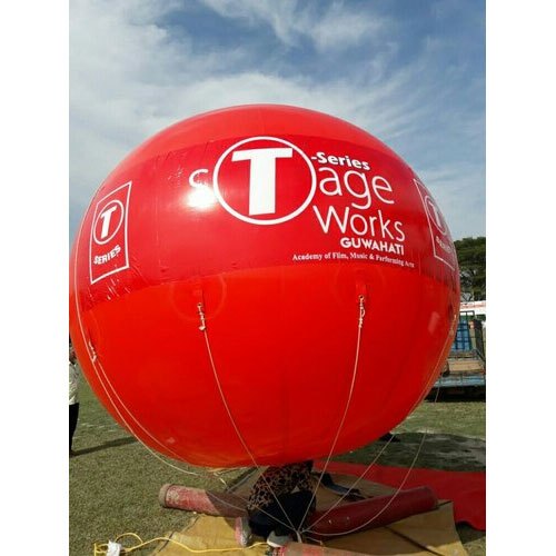 PVC Red Promotional Sky Balloon, Size: 10 Feet
