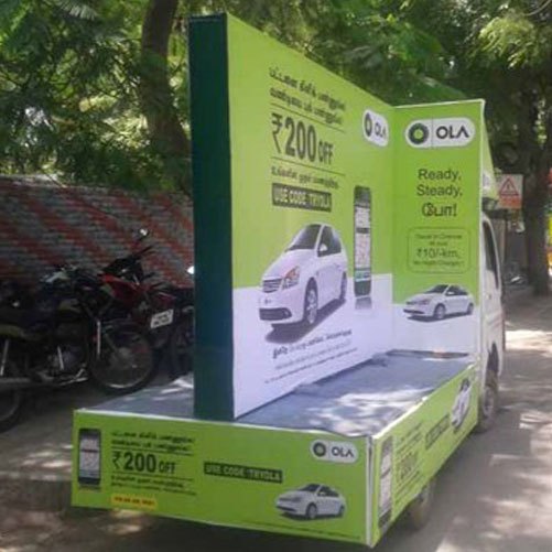 Rectangle Mobile Van Branding Service