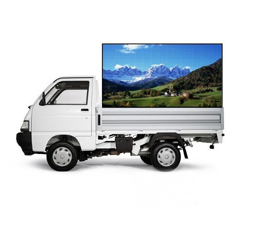 Iron Outdoor Mobile Vans Advertisement Services, For Video Wall