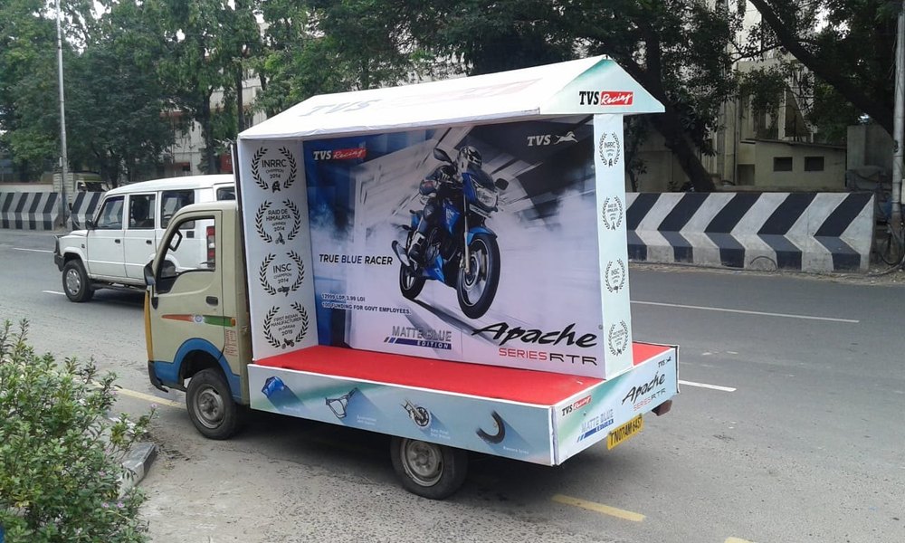 1 Month Flex Material Outdoor Roadshow Advertising Service, in Tamilnadu, Road Show Timing: Upto 8pm