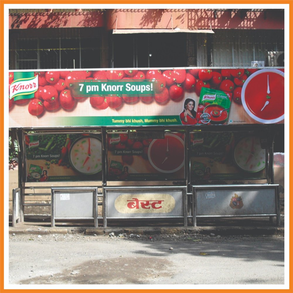 Vinyl Printing & Mounting Bus Shelter (Bus Stop) Advertising Services, in Pan India