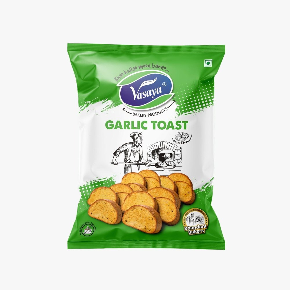 Garlic Toast, 100 % Veg, Packaging Size: Family Pack