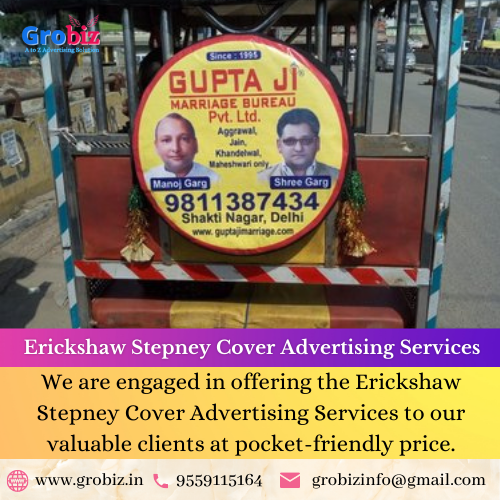 Erickshaw Stepney Cover Advertising Services