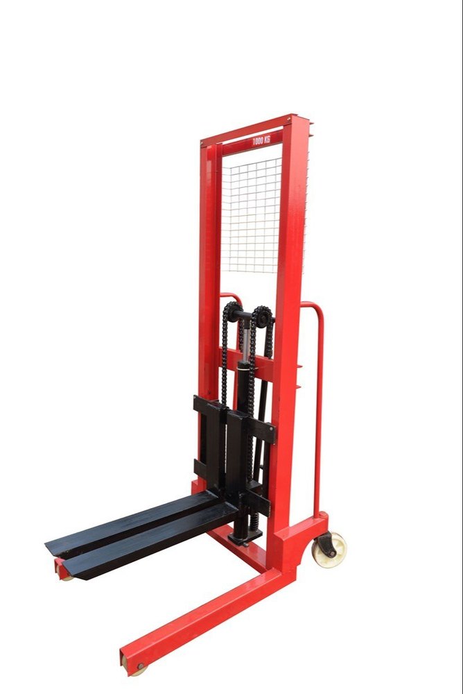 Excmach Mild Steel Industrial Winch Stacker