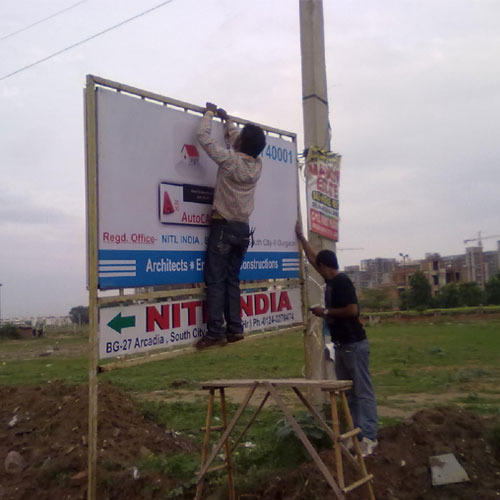 Flex Hoarding Installation Service, For Outdoor Advertising, Pan India