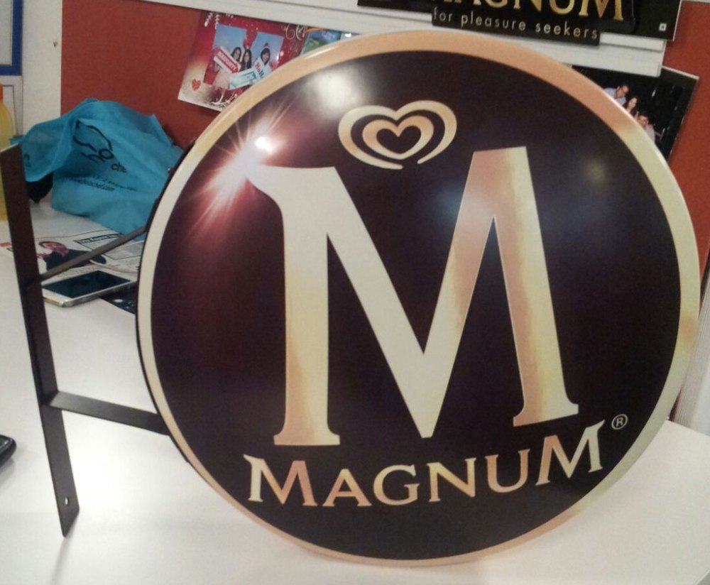 Rectangle Aluminum Thermoformed Backlit Printing