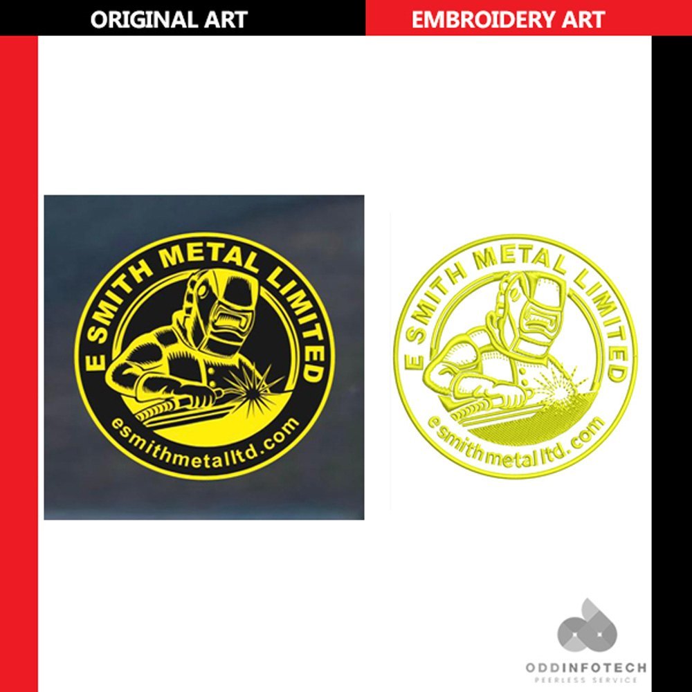 Computer Embroidery High Level Custom Logo Digitizing Services