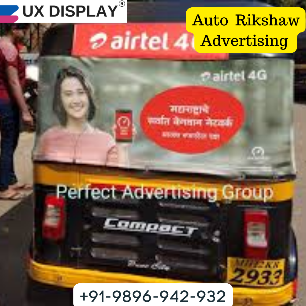 Auto Rickshaw Advertising Banner, for Ecommerce Sales