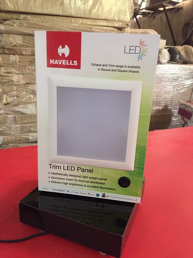 Wooden Square Posm Displays, For Promotional, Revolving Manually